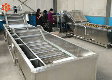 Industrielle waschende Gemüseausrüstung 800 kg/h Kapazitäts-Abwehr-Wasser-hohe Leistungsfähigkeits-