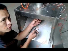 Nut slicer cutting almond slices test machine video