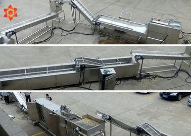automatische Maschinen-gefrorene Pommes-Fritesfertigungsstraße der Lebensmittelverarbeitungs-15000w
