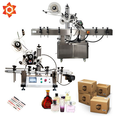 Energie des runde Flaschen-Silikon gesponnene Etikettiermaschine-vertikale Aufkleber-220W 65 45 * 65cm